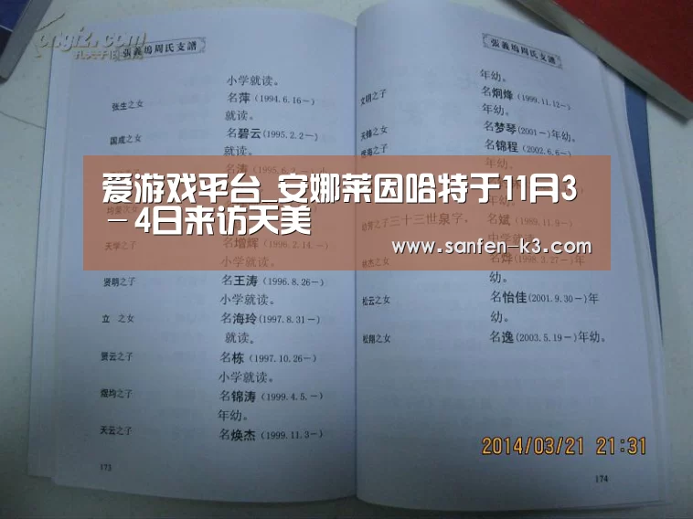 爱游戏平台_安娜莱因哈特于11月3-4日来访天美(图3) 爱游戏游戏平台